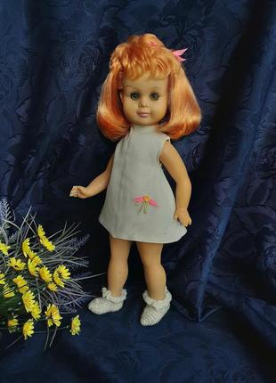 Кукла sonni гдр винтаж 1950-е редкая 45 см виниловая германия в оригинальном платье сони3 фото
