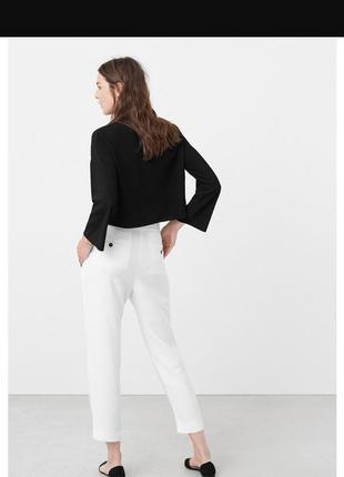 Штани штани білі жіночі mango з віскози2 фото