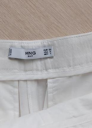 Штани штани білі жіночі mango з віскози5 фото