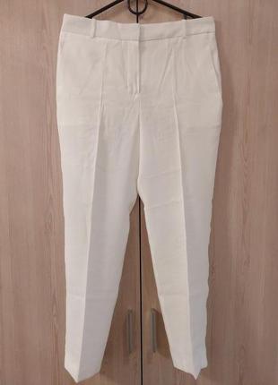 Штани штани білі жіночі mango з віскози6 фото
