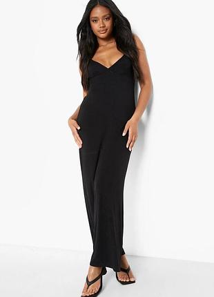 Платье сарафан в пол  на тонких брителях из коллекции nasty gal