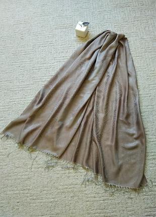 Палантин шаль шарф шелк вискоза, красивый базовый палантин