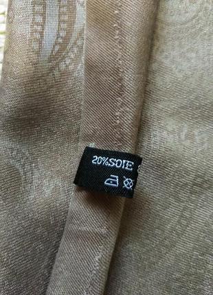 Палантин шаль шарф шелк вискоза, красивый базовый палантин