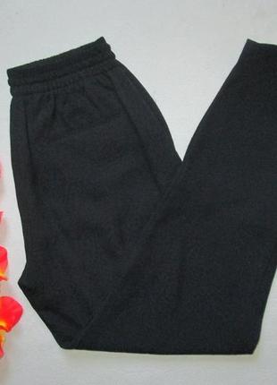 Суперовые летние чёрные брюки на резинке в орнамент zara оригинал ❣️❇️❣️5 фото