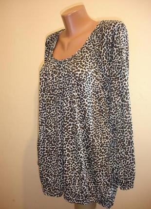 Леопардовая туника на резинке  f&f