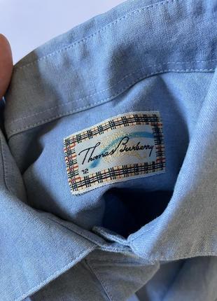 Thomas burberry рубашка мужская женская, плотная5 фото