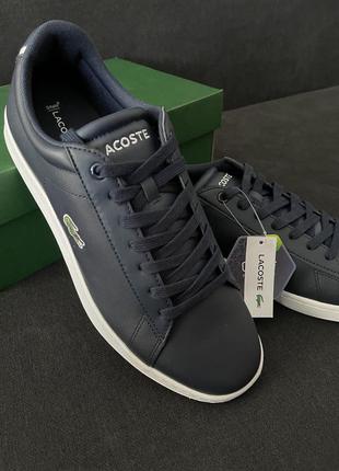 Шкіряні кросівки lacoste carnaby evo 43, р