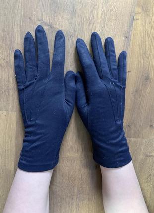 Перчатки темно-синие