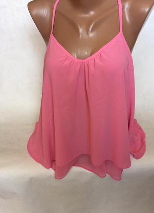 Рожева майка топ