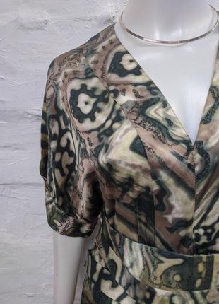Zara шовкове оригінальне плаття міді2 фото