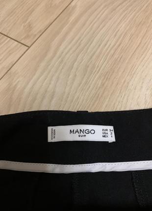 Штаны mango брюки чёрные классические стильные модные строгие3 фото