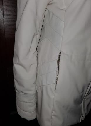 Куртка дизайнерская со вставками кожи2 фото