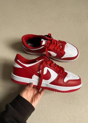 Кросівки dunk low red кроссовки8 фото