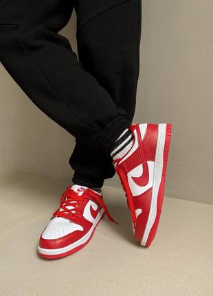 Кросівки dunk low red кроссовки2 фото