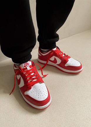 Кросівки dunk low red кроссовки4 фото