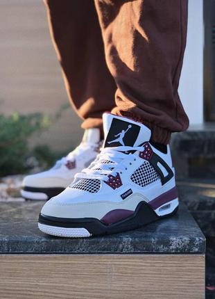 Шкіряні кросівки nike fitsole air jordan retro 4 pari stain germain

. унісекс