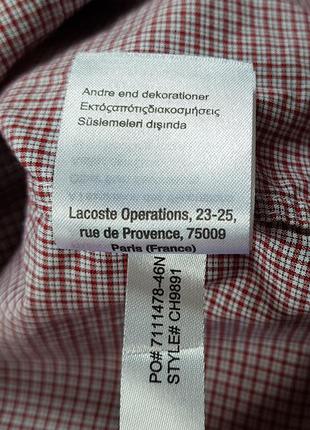 Lacoste рубашка regular fit оригинал (s)6 фото