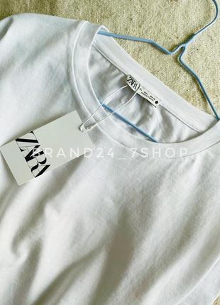 Укорочена кроп футболка-сорочка zara3 фото