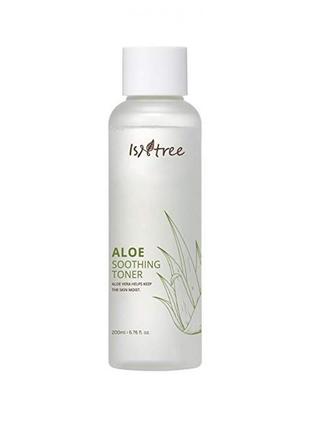 Заспокійливий тонер з екстрактом алое isntree aloe soothing toner, 200 мл
