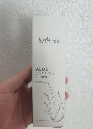 Успокаивающий тонер с экстрактом алоэ isntree aloe soothing toner, 200 мл2 фото