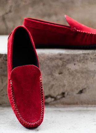 Червоні мокасини-для стильних чоловіків 3