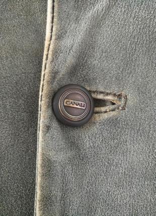 Куртка-пиджак кожаная винтажная3 фото