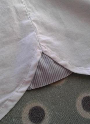 Білосніжна стрейчева блузка сорочка шкільна підліткова з довгим рукавом tcm tchibo5 фото