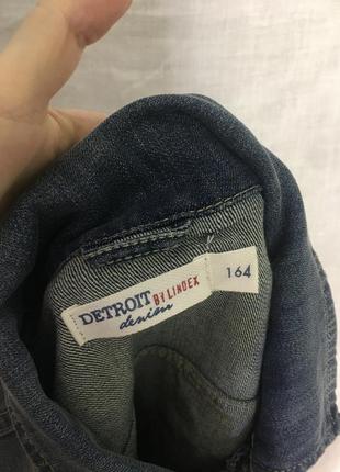 Джинсовка женская джинсовая куртка detroit lindex с черепом синяя флаг американский6 фото