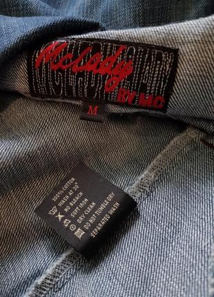 Стильна джинсова куртка-косуха6 фото