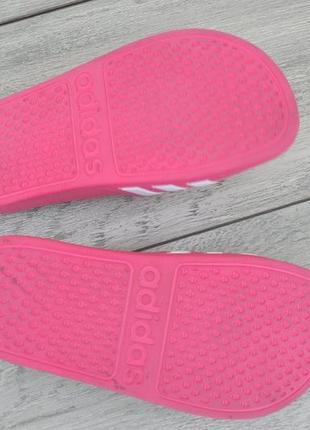 Adidas детские розовые тапочки шлепанцы ориигнал 32 размер4 фото