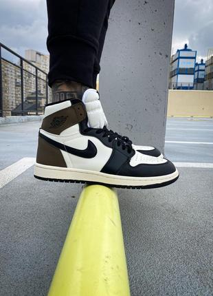 Nike air jordan 1 retro dark mocha кросівки найк аїр джордан