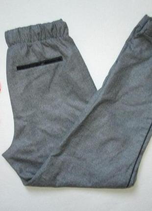 Суперовые брюки джоггеры серый меланж с тонкими лампасами orsay 🍒❇️🍒6 фото