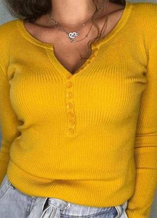 Кофточка женская горчица зеленый серый