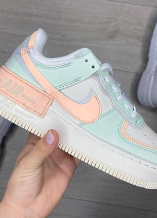 Жіночі шкіряні кросівки nike air force 1 shadow  🆕 найк аир форс