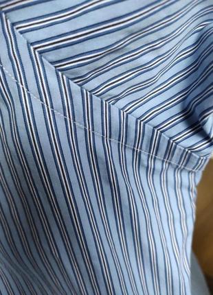 Рубашка полоска бело-голубая,polo lauren ralph голубой,р.m6 фото