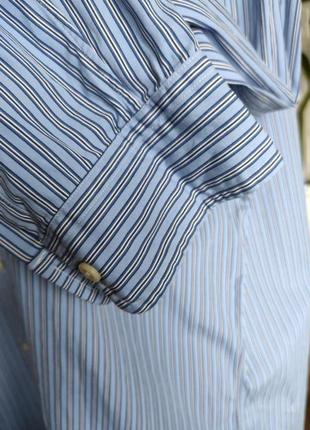 Рубашка полоска бело-голубая,polo lauren ralph голубой,р.m5 фото