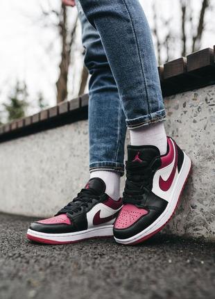 Кросівки air jordan Space low black dark beetroot  кроссовки