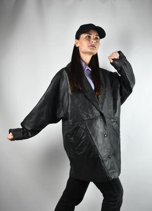 Винтажная косуха кожаная куртка