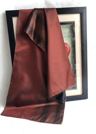 Сатиновый шелковый шарф