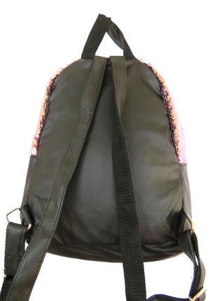 Женский рюкзак с пайетками3 фото