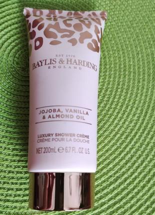 Baylis & harding!!! люксовий крем для душу jojoba, vanilla & almond oil