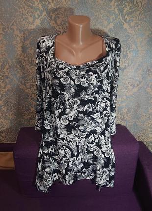 Красивая женская блуза блузка блузочка большой размер батал 50 /52 кофта