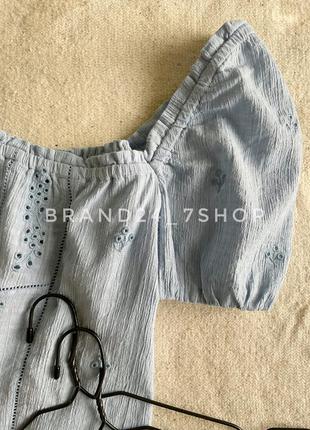 Топ/блуза з прошвы zara 3