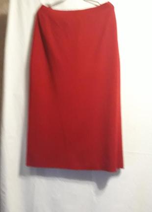 Италия новая шикарная юбка шерсть на подкладке, вязаное полотно1 фото