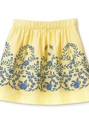 Красивая юбка с вышивкой tcm tchibo германия размер 146-152 см