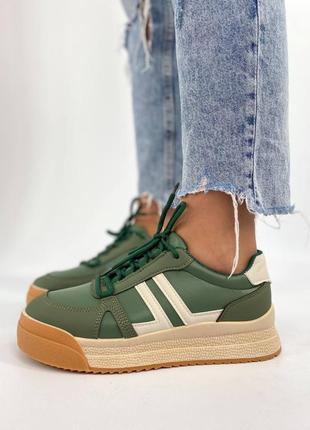 Дуже класні зелені кеди кросівки 🌿2 фото