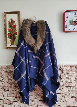 Пончо в клітку one size
