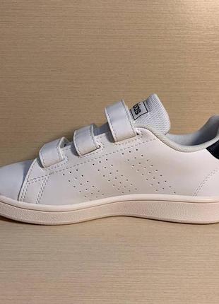 Дитячі кросівки adidas advantage білі, розмір 324 фото