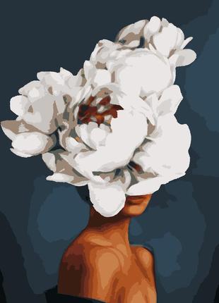 Картина по номерам "элегантный цветок в стиле еми джадд" 40*50 см, набор для творчества, artmo, украина