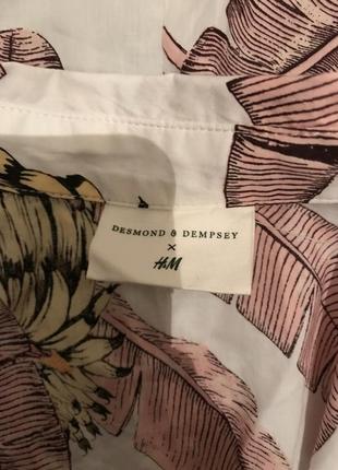 Коллаборация desmond & dempsey x h&m-шикарное хлопковое платье!6 фото